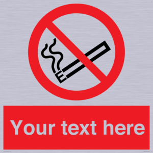 Custom No E-cigarettes / Vaping Sign